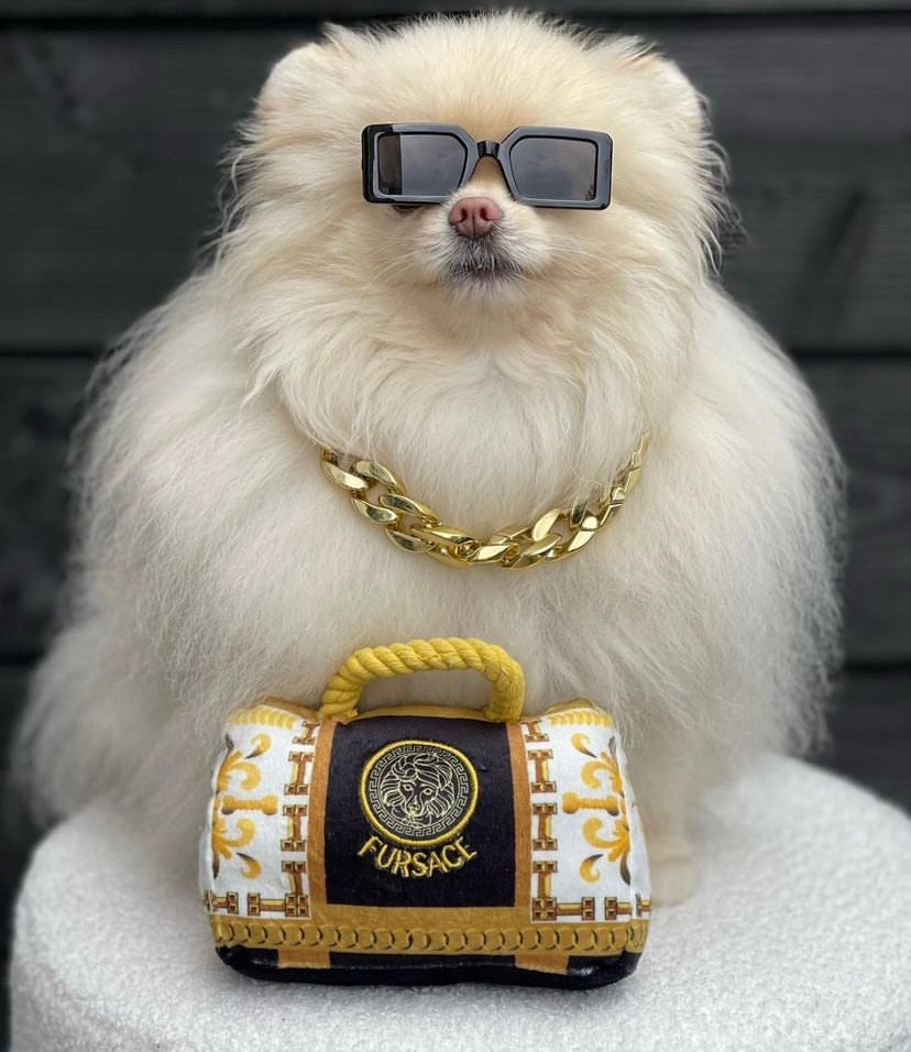 “Fursace” Purse - Plush Squeaky Toy