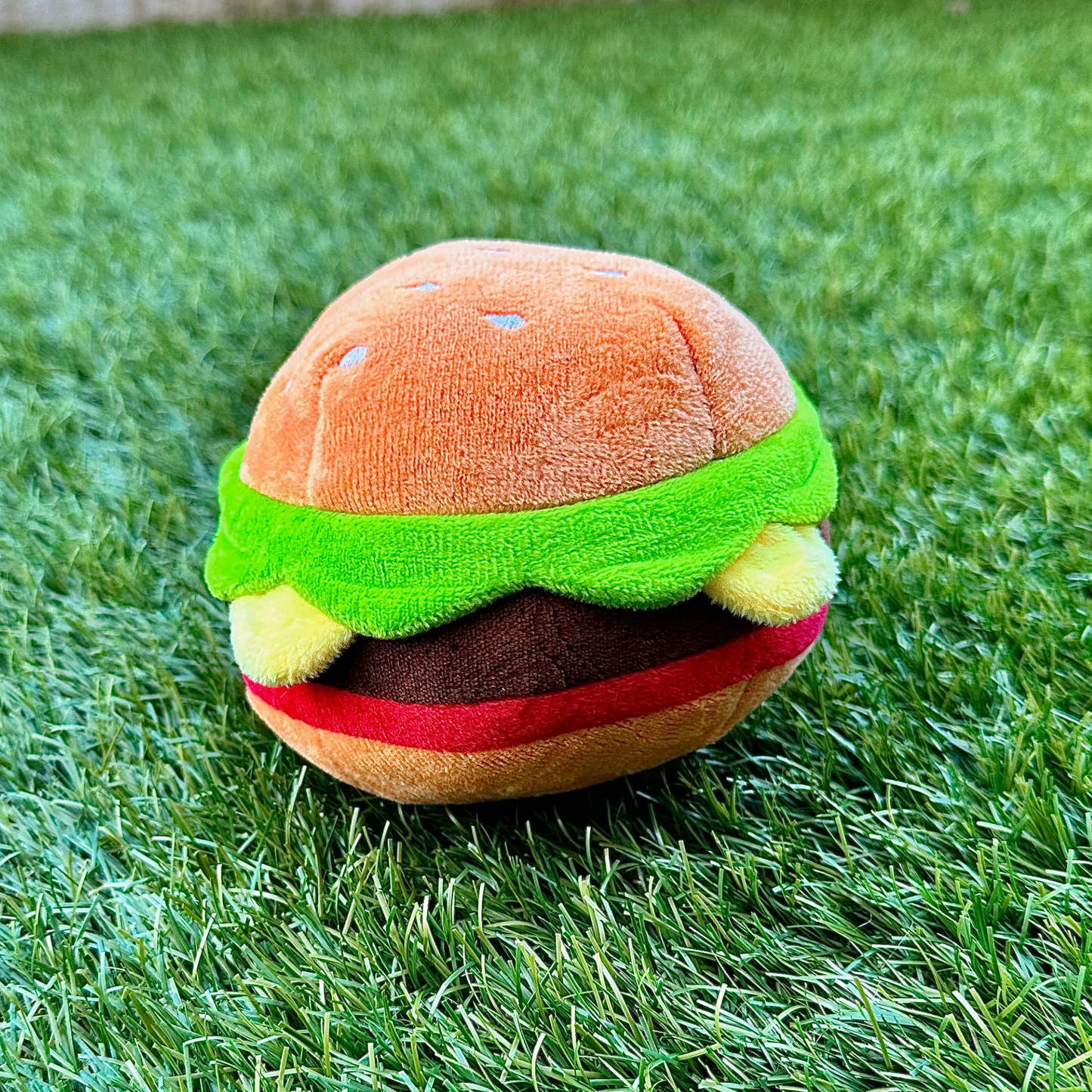 “Bark Burger” - Plush Squeaky Toy