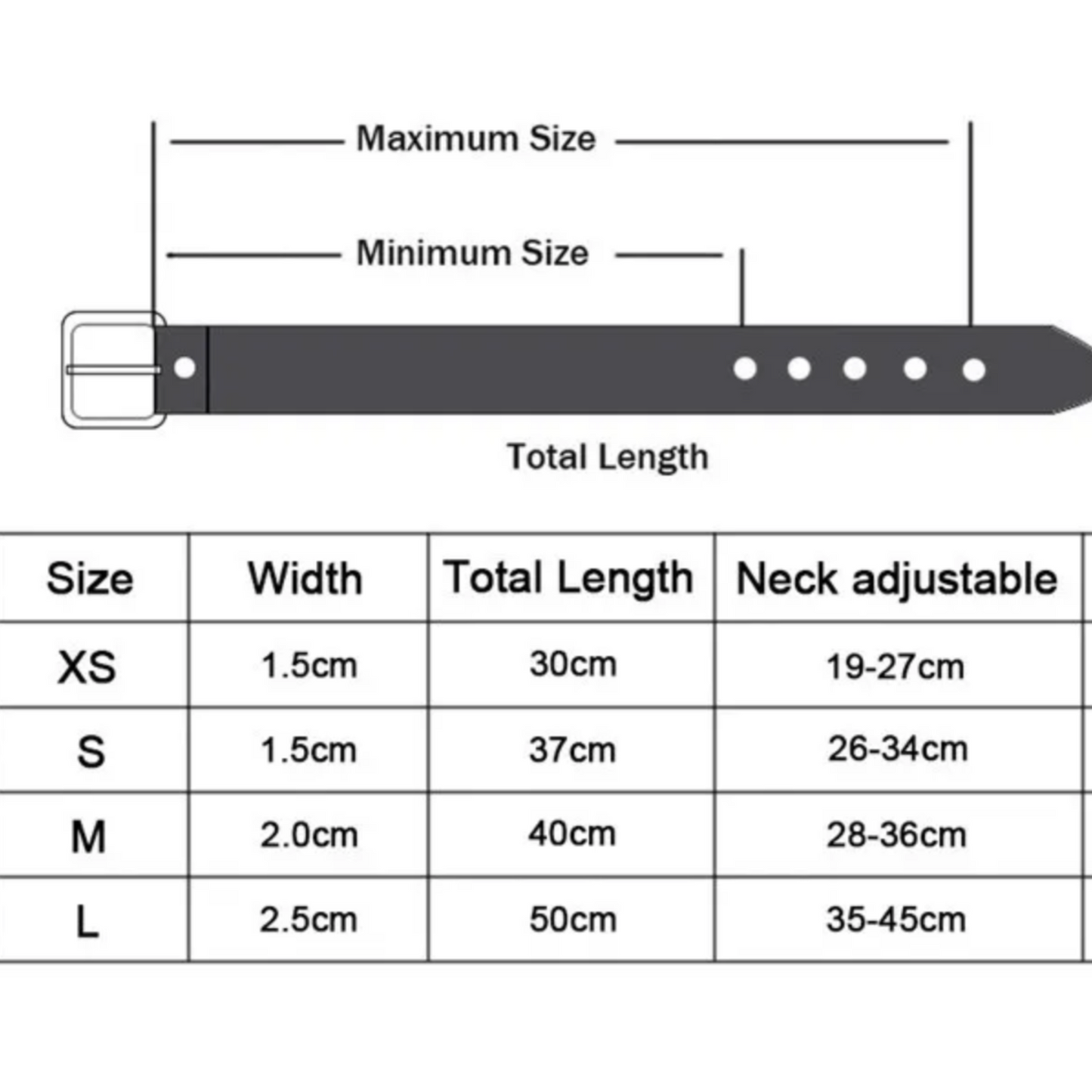 “BoneLuxe” Faux Leather Collar