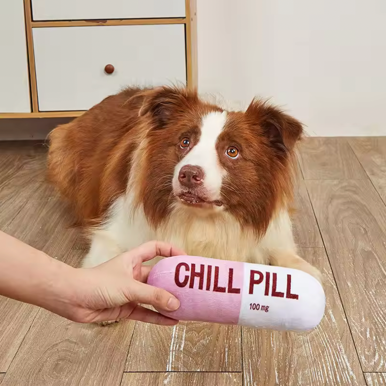 Chill Pill - Plush Dog Toy