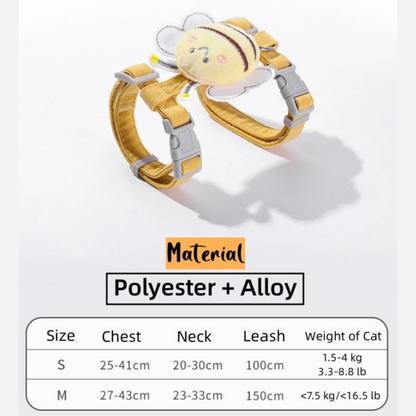 "Bee-utiful” - Cat Harness & Leash Set
