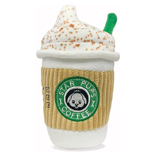 "Starpups Coffee" - Plush Squeaky Toy