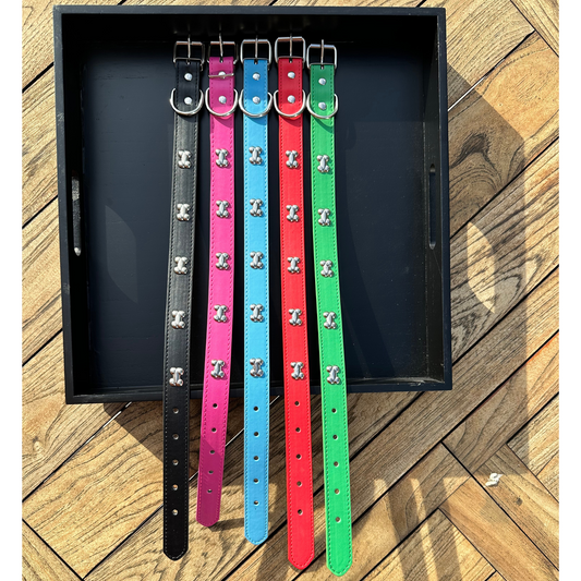 “BoneLuxe" Leather Collar