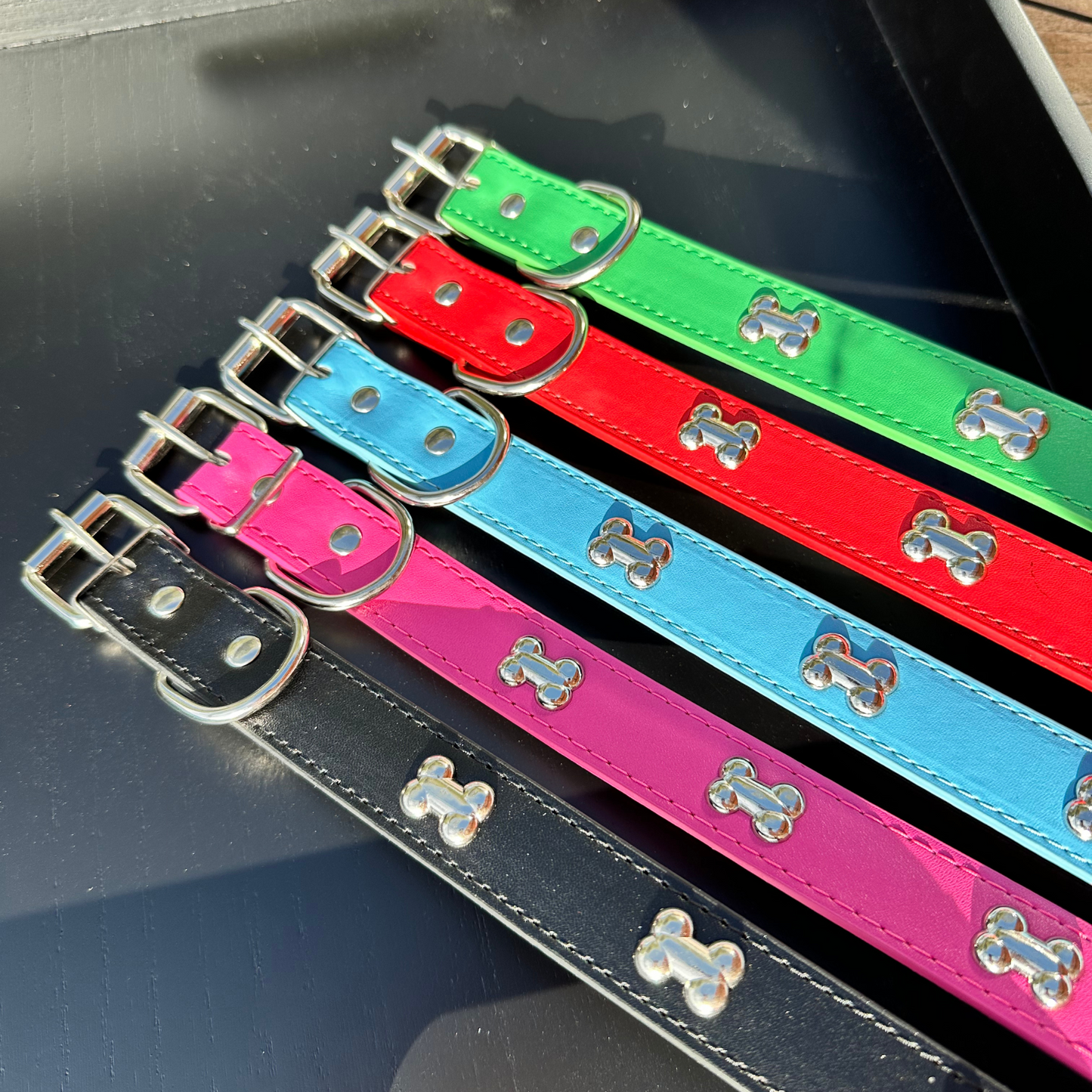 “BoneLuxe" Leather Collar