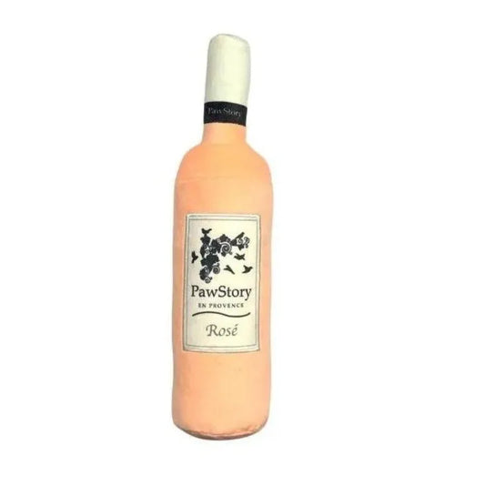 Rosé Bottle - Plush Squeaky Toy